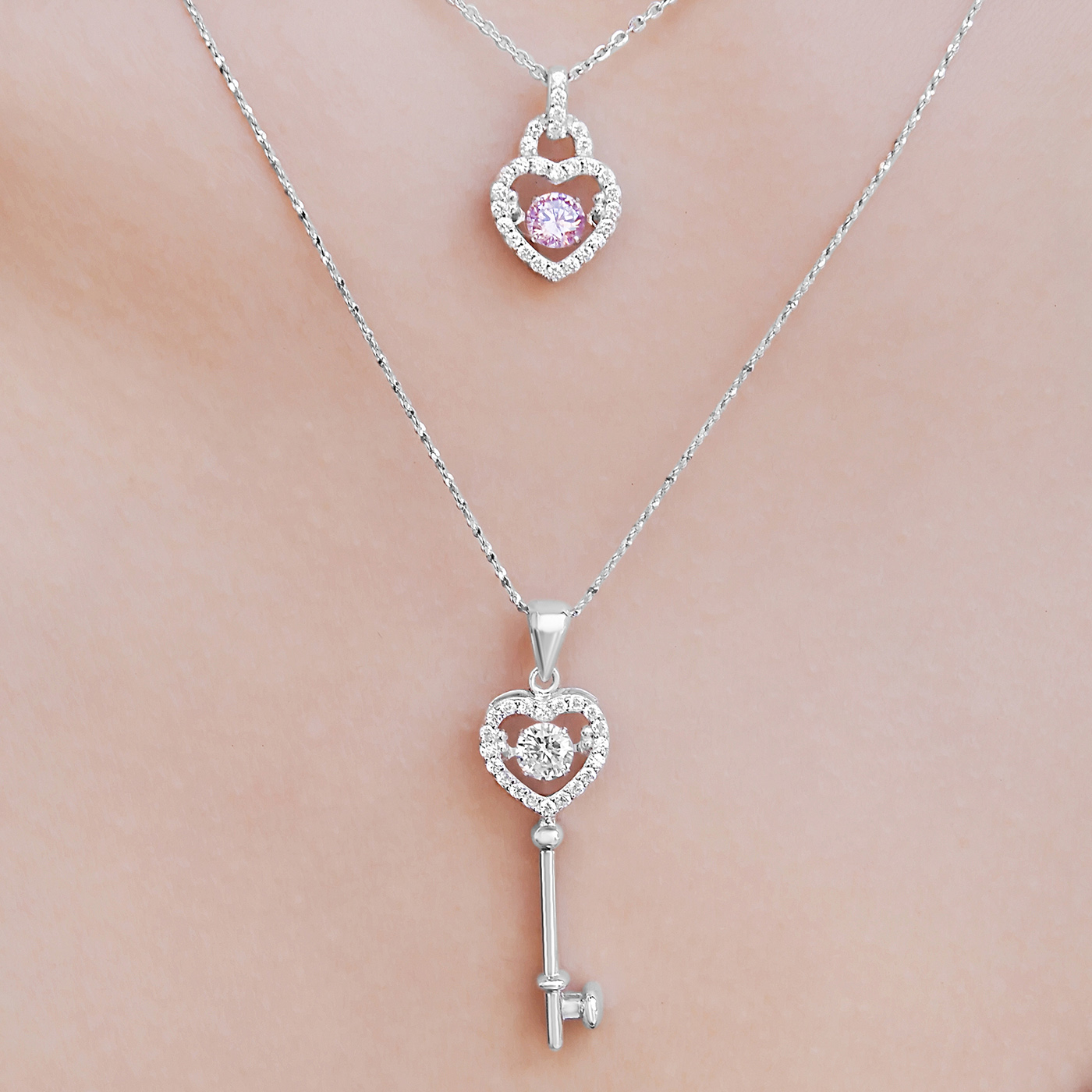 Dankadi Classic Female Key Pendant Necklace